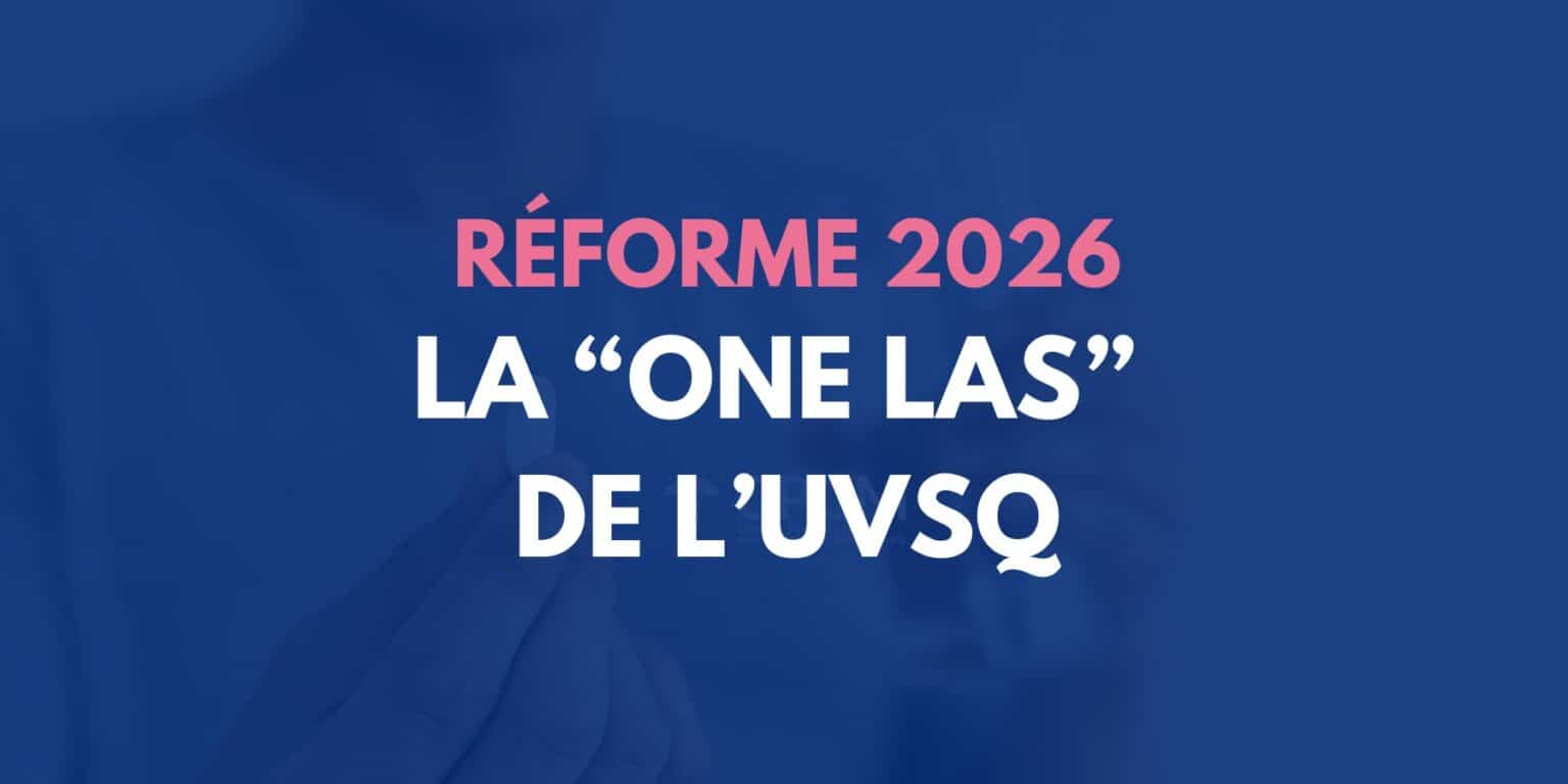 Schéma de la réforme One LAS UVSQ 2026 : accès unique aux études de santé