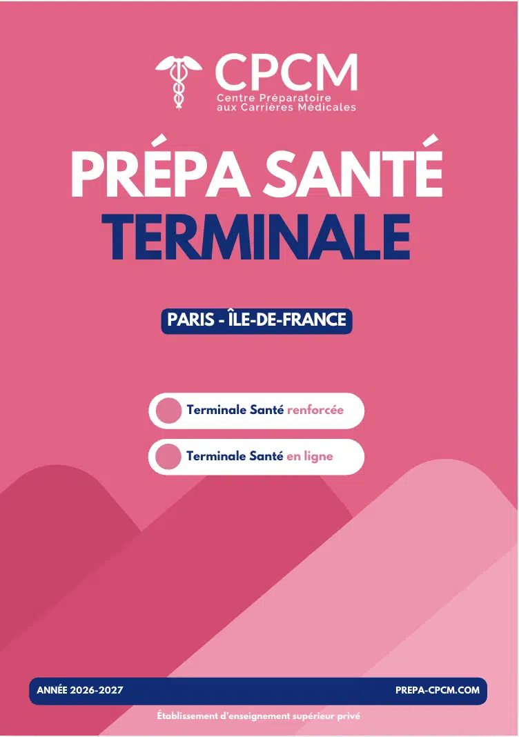 Voici la brochure terminale santé de la prépa CPCM
