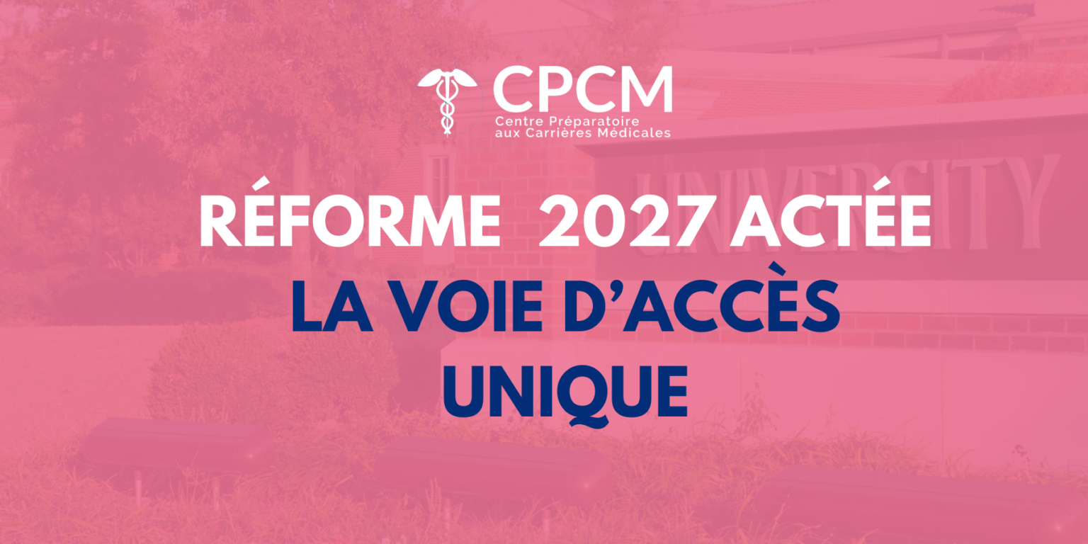 la prépa cpcm vous tiens informé de la réformé des études de santé 2027