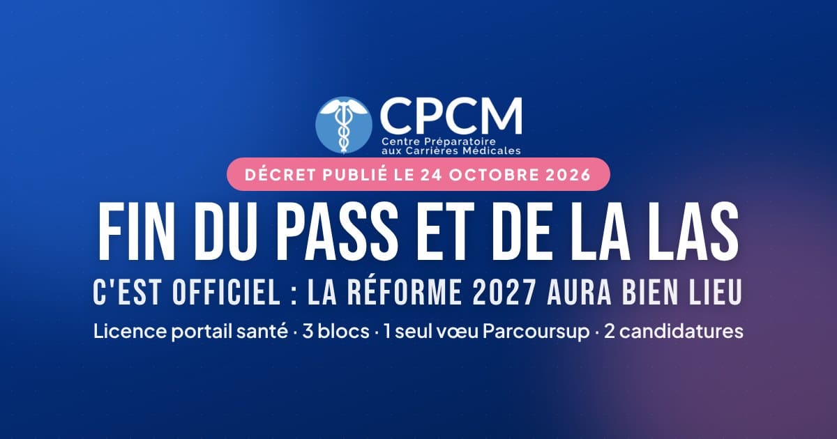 Fin du PASS et de la LAS : c'est officiel, la réforme 2027 aura bien lieu